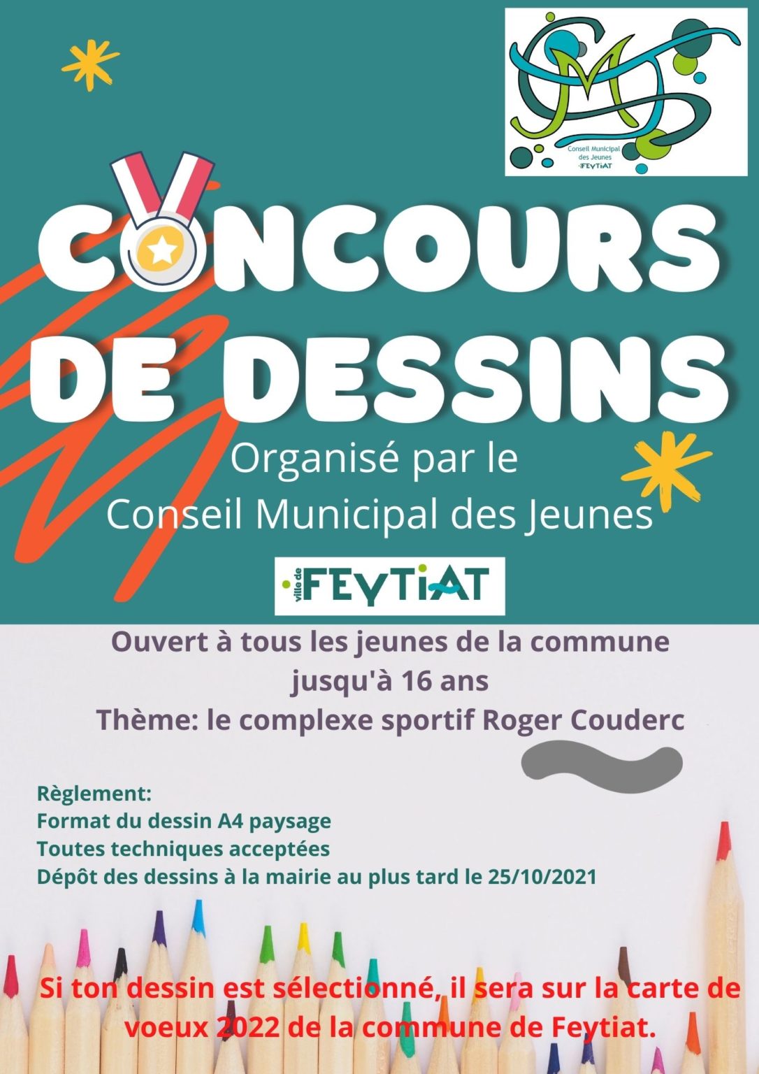 Concours de dessin organisé par le CMJ Ville de Feytiat