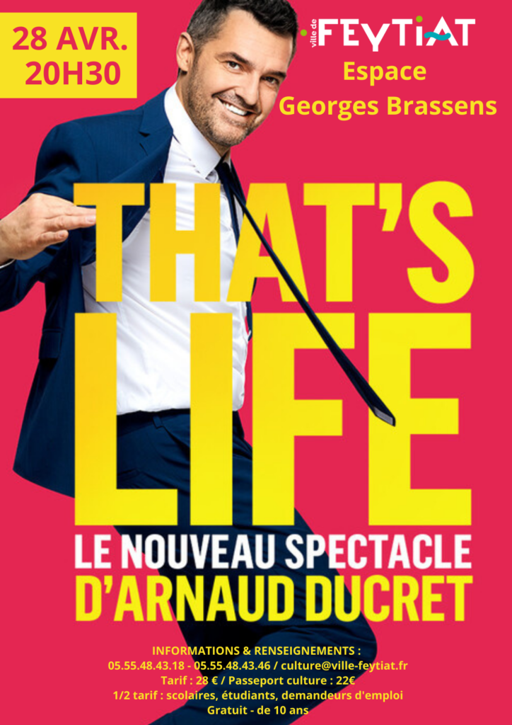 Affiche Arnaud Ducret