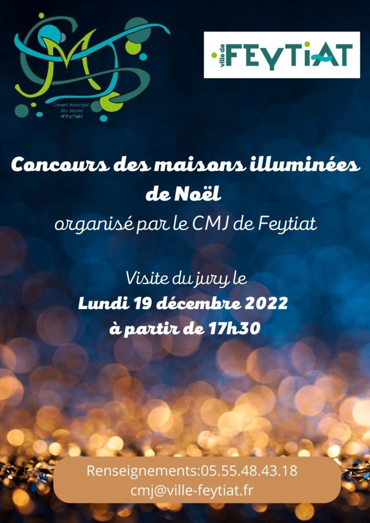 Concours des maisons illuminées de Noël organisé par le CMJ de Feytiat