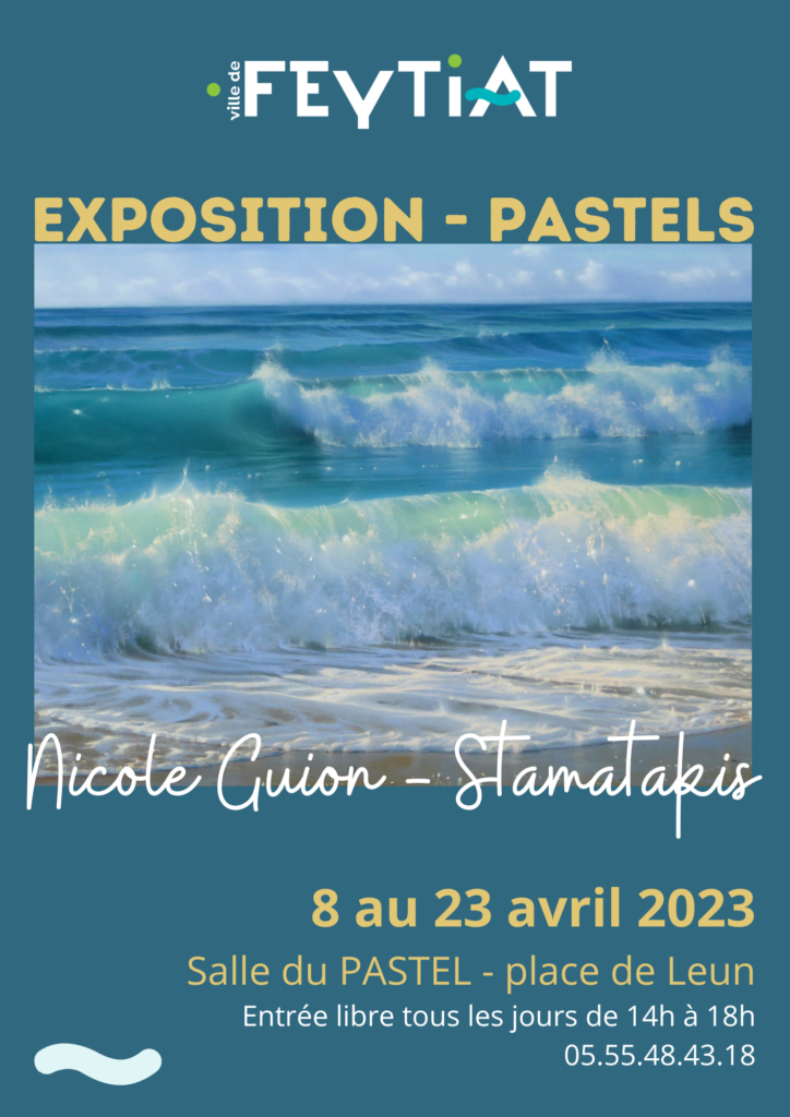 Affiche exposition de printemps 2023 GUION STAMATAKIS
