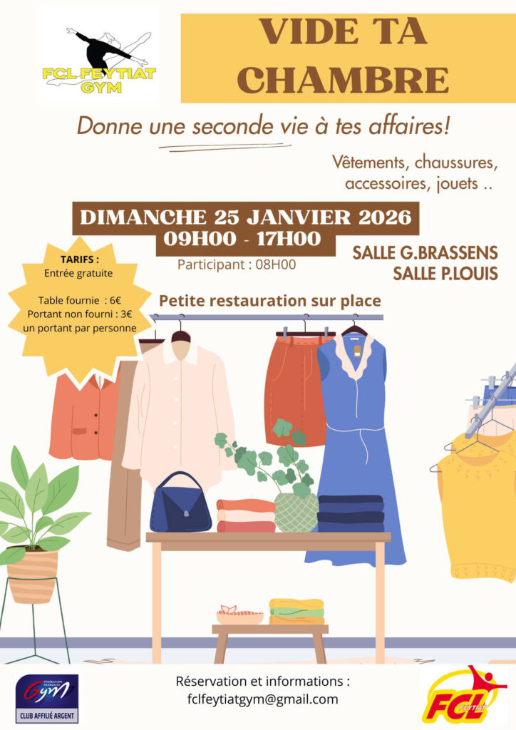 Affiche vide ta chambre 2026