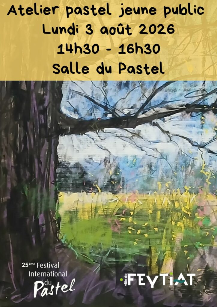 Atelier pastel jeune public Lundi 3 août 2026