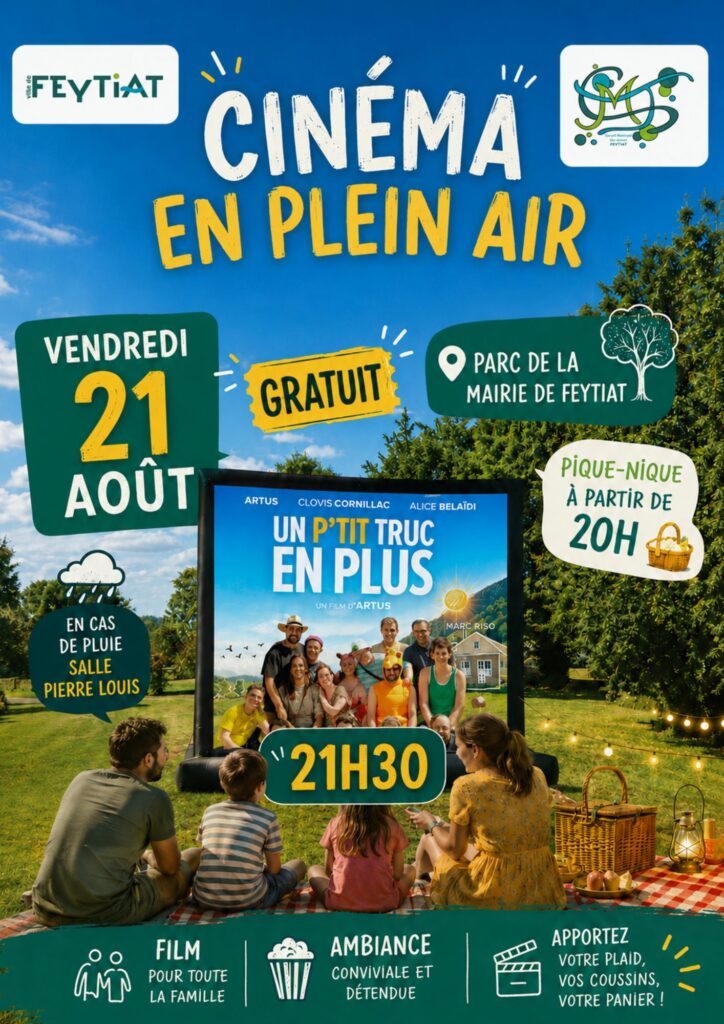 Ciné plein air 21 août 2026 pastel