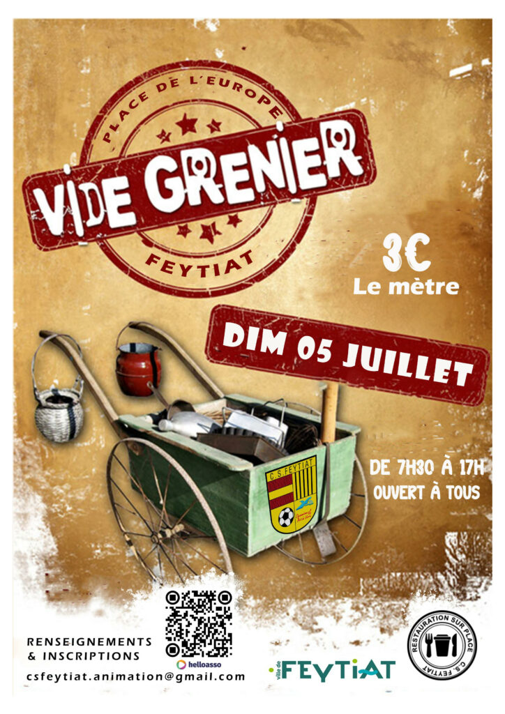 Vide grenier Juillet 2026 QR Code