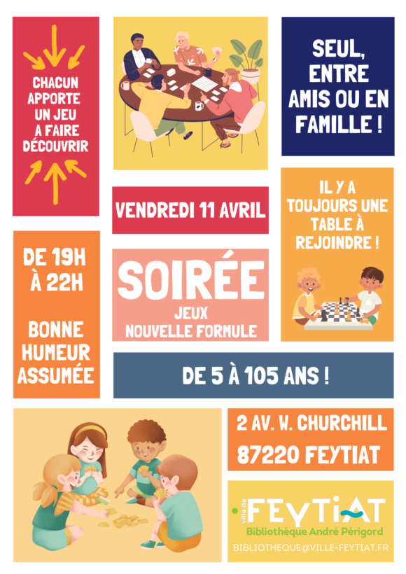 SOIRÉE JEUX - Vendredi 11 avril